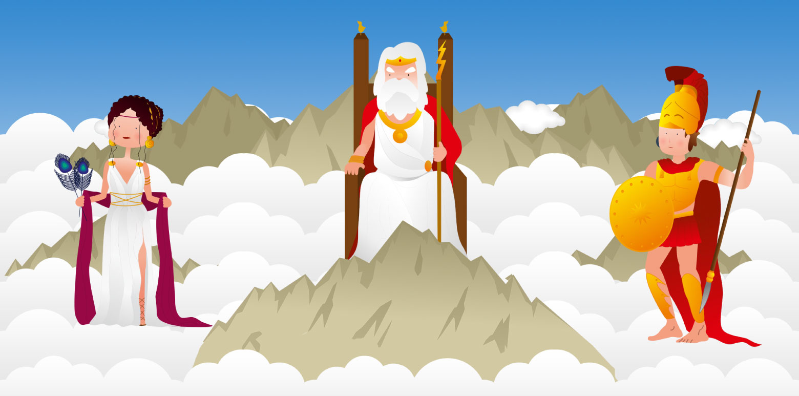 Pantheon of Gods feature on the Ellinopoula platform