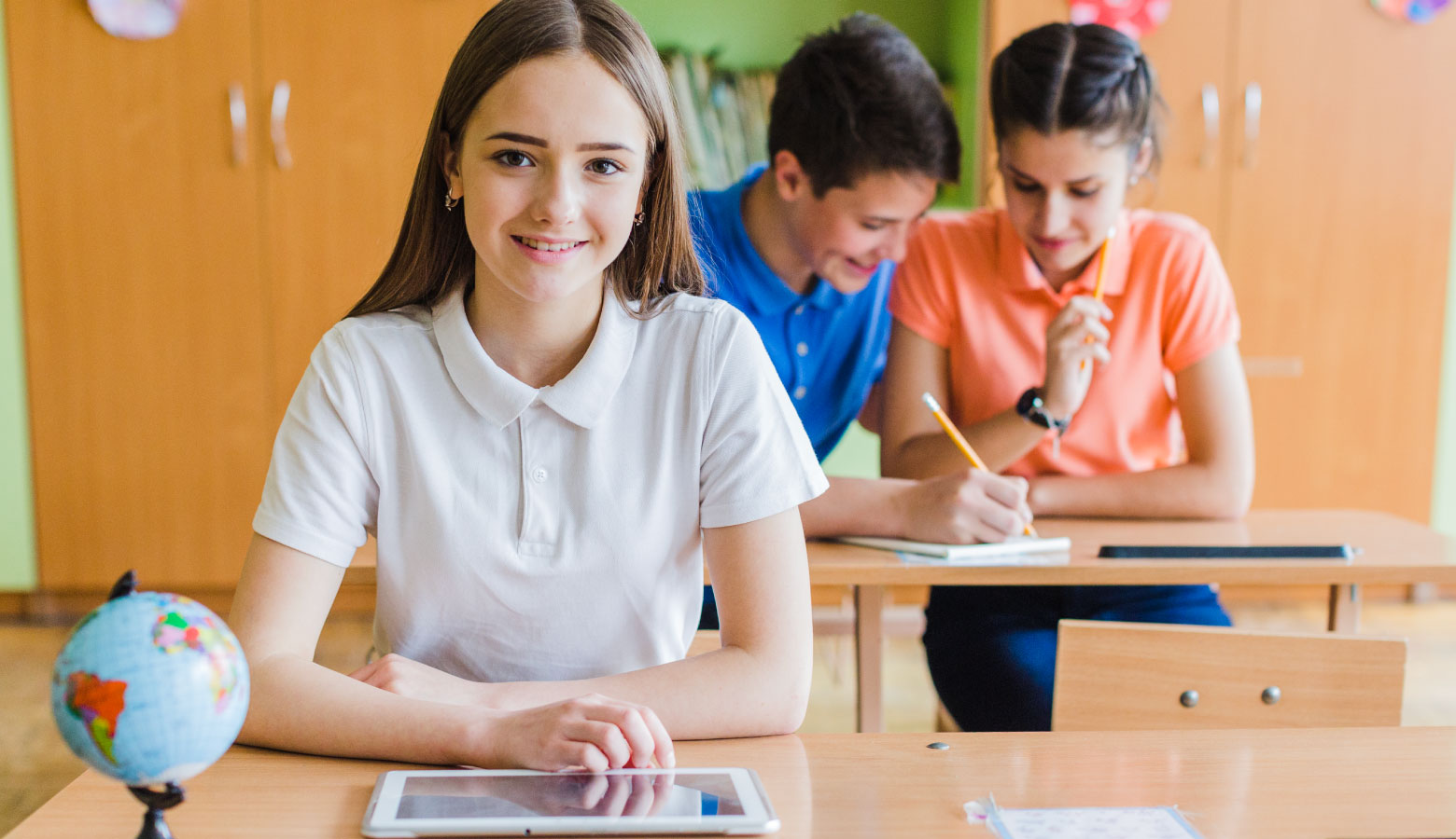 Students in a classroom