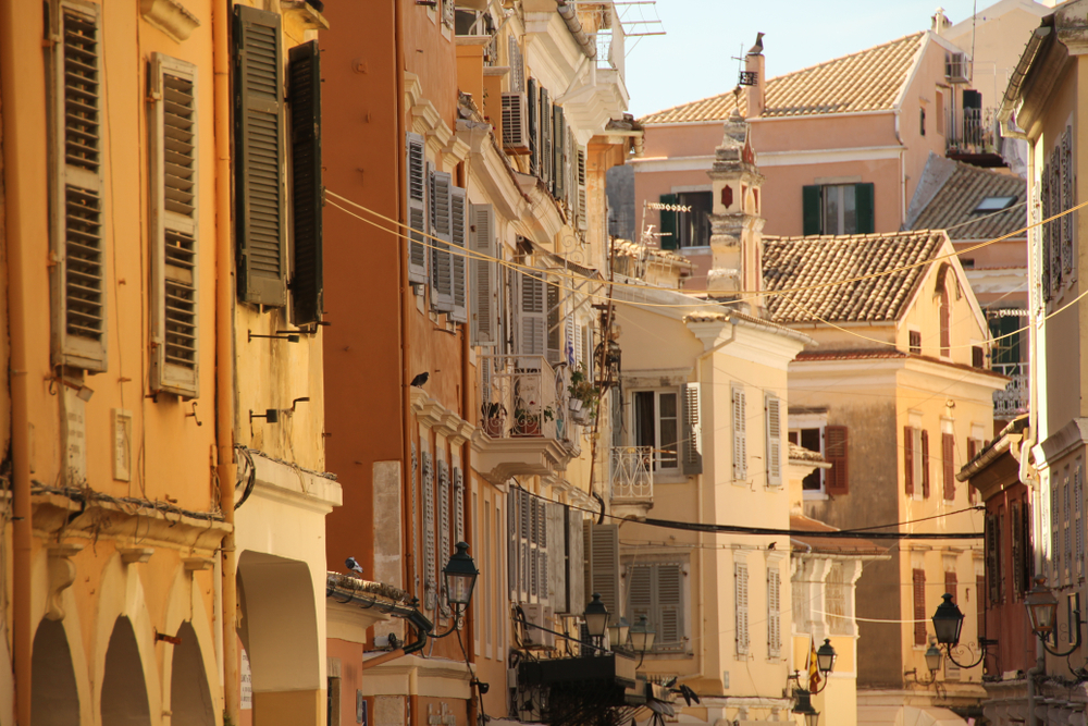 View of Corfu island in Greece