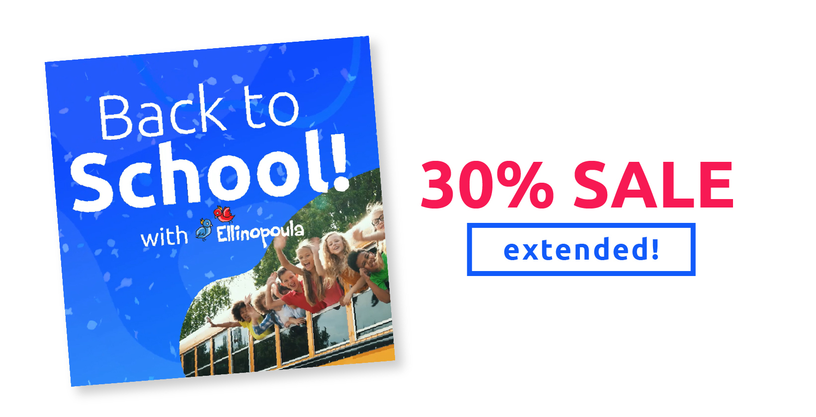 Back to Greek school sale for Ellinopoula's new school year